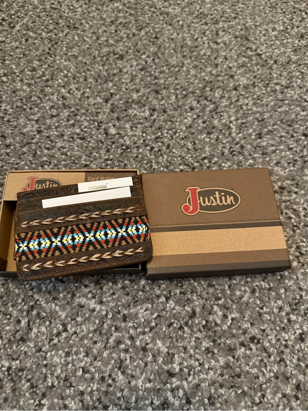 New Justin boots wallet